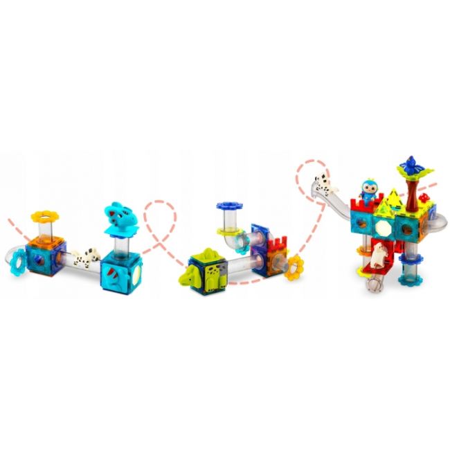 Blocuri magnetice, 107 elemente, paradisul dinozaurilor ricokids rk-757 edeedi775700