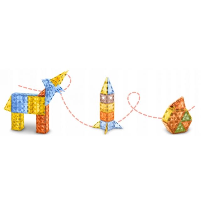 Blocuri magnetice, 78 elemente, ricokids rk-766 edeedi776610