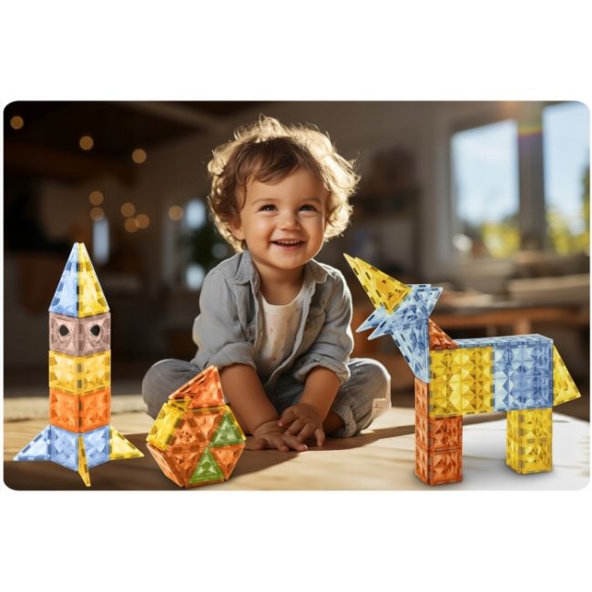 Blocuri magnetice, 78 elemente, ricokids rk-766 edeedi776610