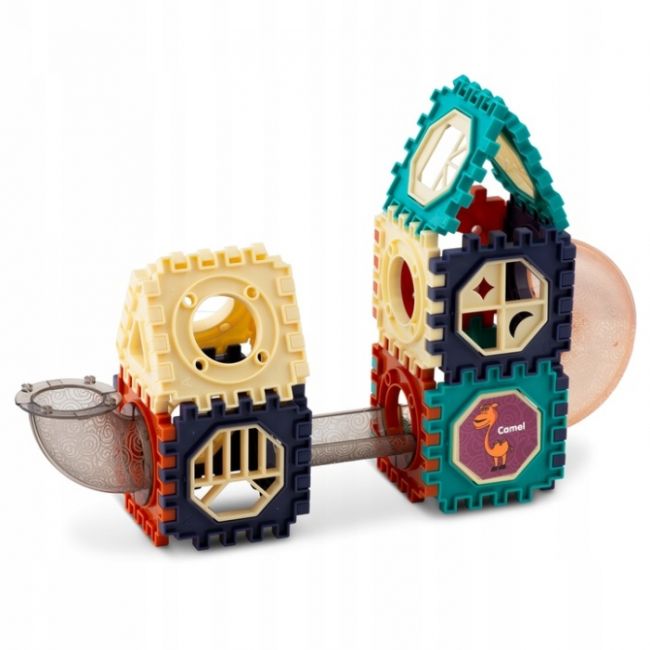 Blocuri magnetice cu tobogan si bile, 110 elemente, ricokids rk-765 edeedi776500