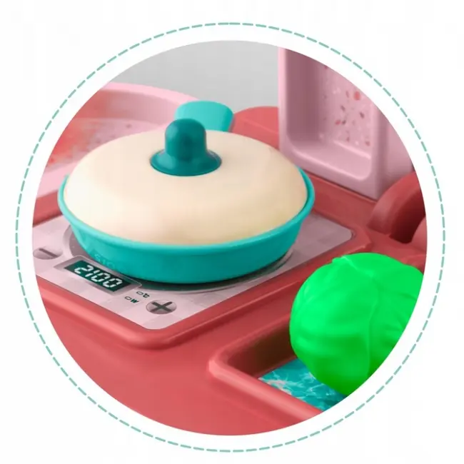 Bucatarie 3 in 1 cu accesorii incluse ricokids 772900 - roz edeedi772900