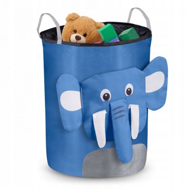 Cos mare pentru depozitarea jucariilor nukido - elefant albastru edeedi740227
