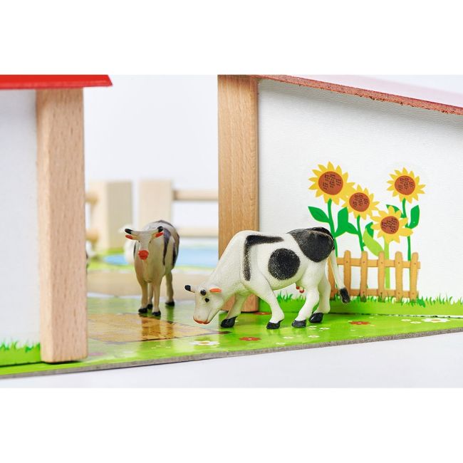 Ferma din lemn eichhorn 51x36x17 cm cu 20 accesorii hubs100004309