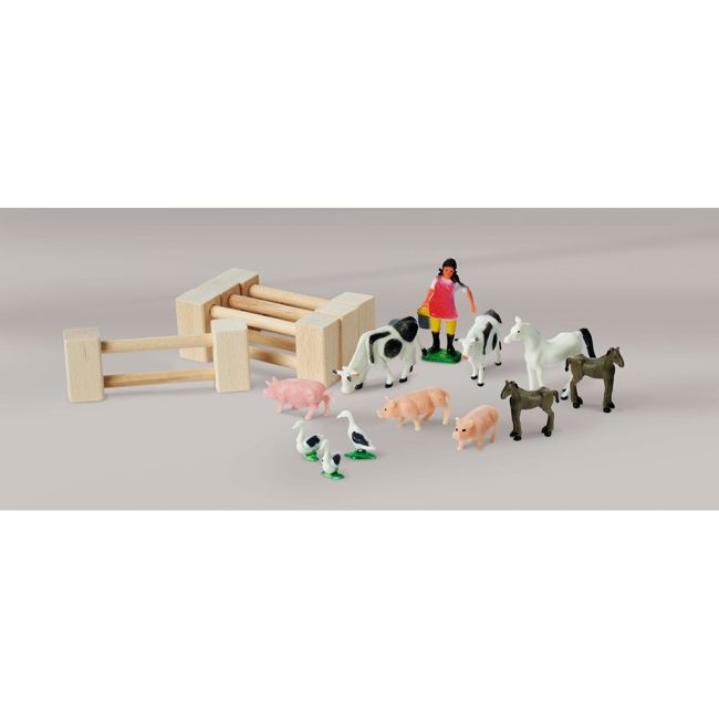 Ferma din lemn eichhorn 51x36x17 cm cu 20 accesorii hubs100004309