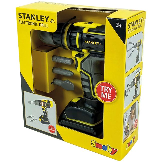 Jucarie smoby bormasina electronica stanley cu accesorii hubs7600360122