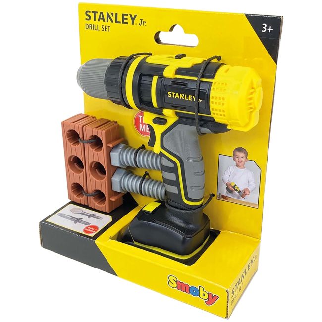 Jucarie smoby bormasina mecanica stanley cu accesorii hubs7600360148