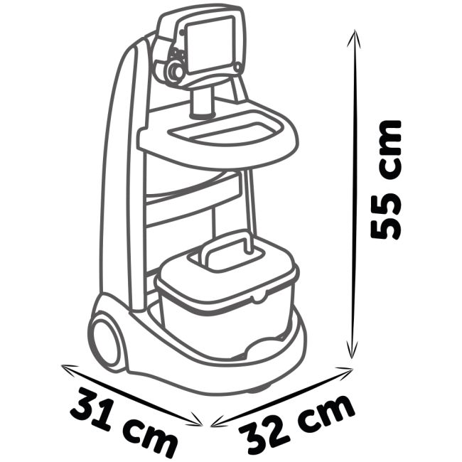 Jucarie smoby set doctor cu carucior si accesorii hubs7600340207