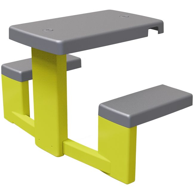 Masa de picnic cu doua banci smoby pentru casuta verde hubs7600810920