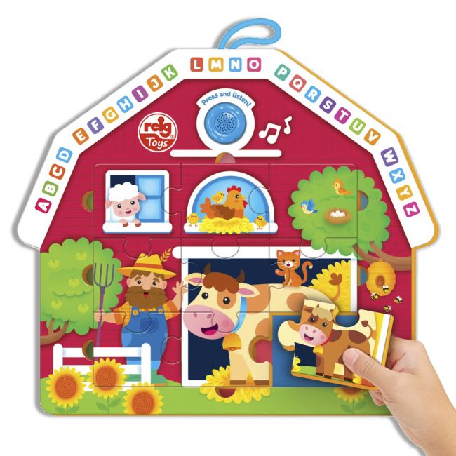 Puzzle cu sunete - animale de la ferma rgrz6604