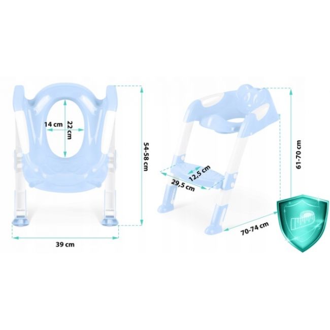 Reductor toaleta cu scara pentru copii ricokids 729100 edeedi729100