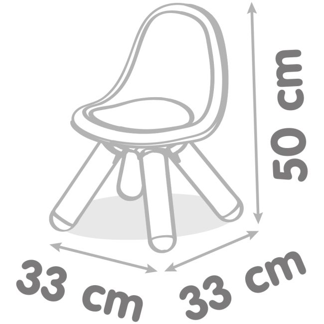 Scaunel cu spatar pentru copii smoby albastru hubs7600880116