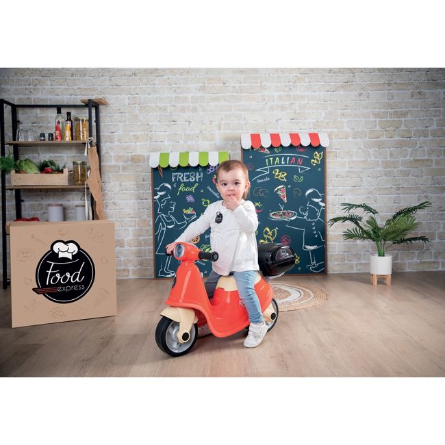 Scuter smoby scooter ride-on food express rosu hubs7600721007