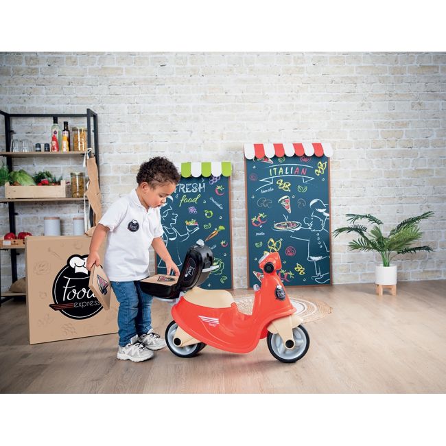 Scuter smoby scooter ride-on food express rosu hubs7600721007