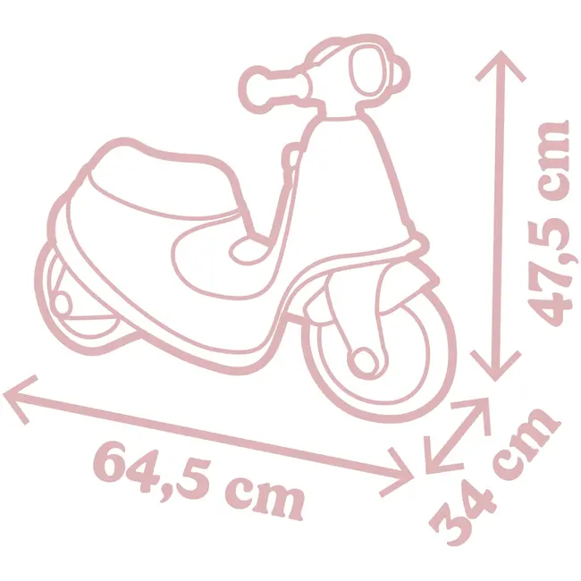 Scuter smoby scooter ride-on roz hubs7600721008