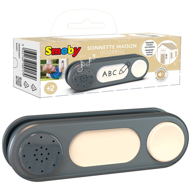 Sonerie electronica pentru casuta copii smoby doorbell gri hubs7600810917