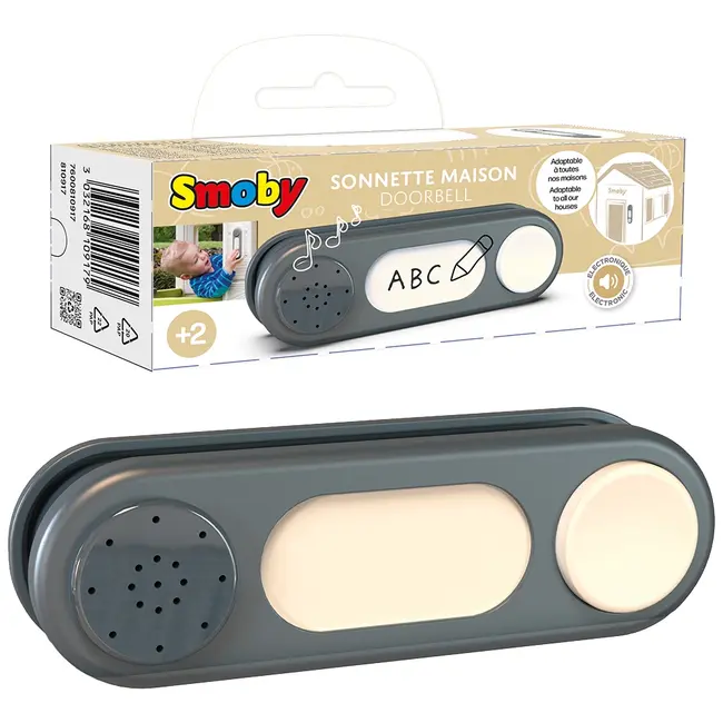 Sonerie electronica pentru casuta copii smoby doorbell gri hubs7600810917