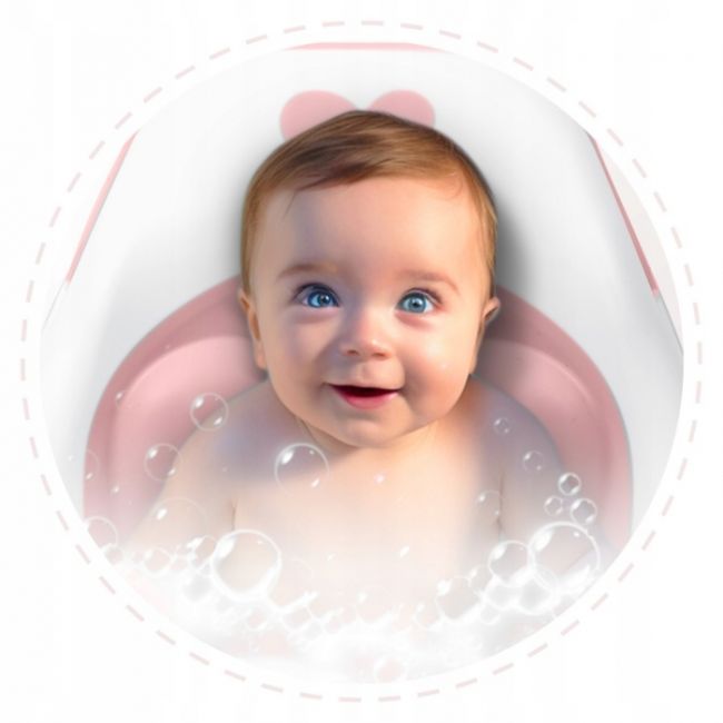 Suport cu insertii pentru cadita de baie ricokids 728800 - roz edeedi728800