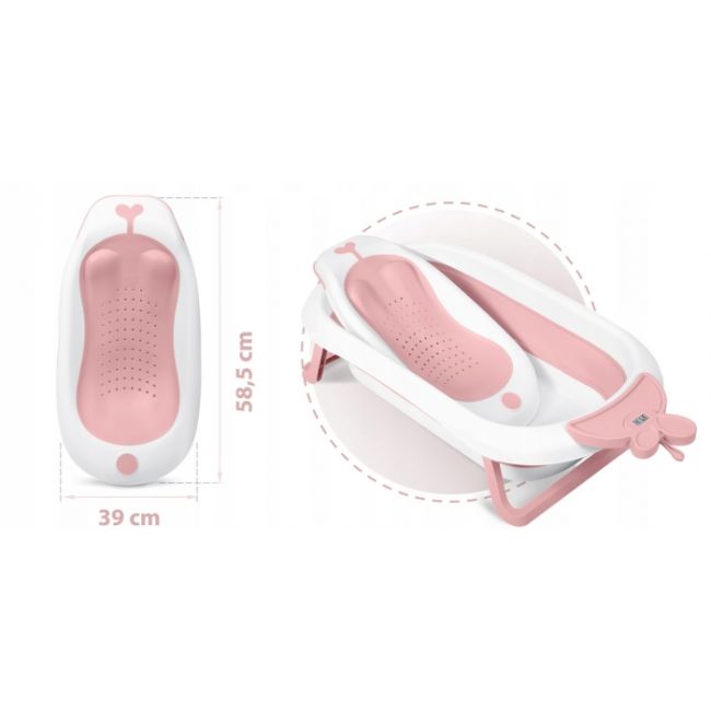 Suport cu insertii pentru cadita de baie ricokids 728800 - roz edeedi728800