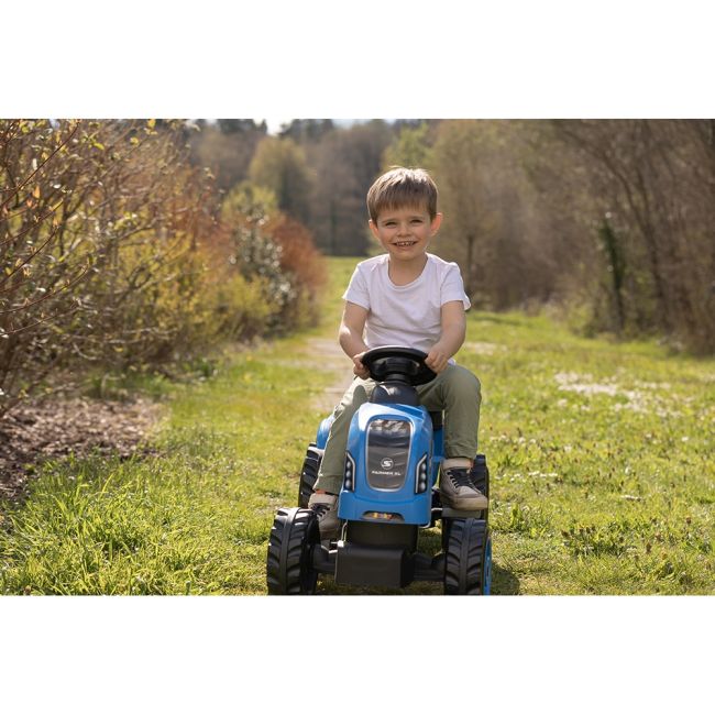 Tractor cu pedale si remorca smoby farmer xl albastru hubs7600710129