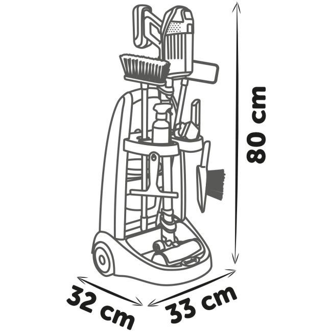 Jucarie smoby set curatenie cu troller si aspirator electronic rowenta negru hubs7600330319