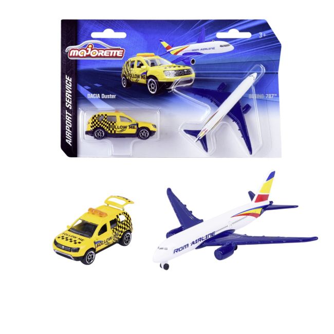 MAJORETTE SET MASINUTA DACIA DUSTER SI AVION BOEING 787 VIV212057715SRO