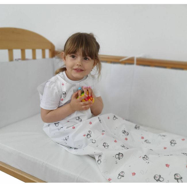 Sac de dormit copii, Pingu, din bumbac, 60 cm, 0.5 tog KDEV6005PING