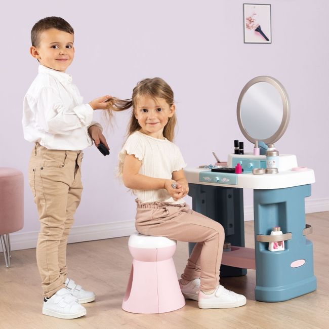 Salon de infrumusetare smoby my beauty dressing table cu accesorii hubs7600320249