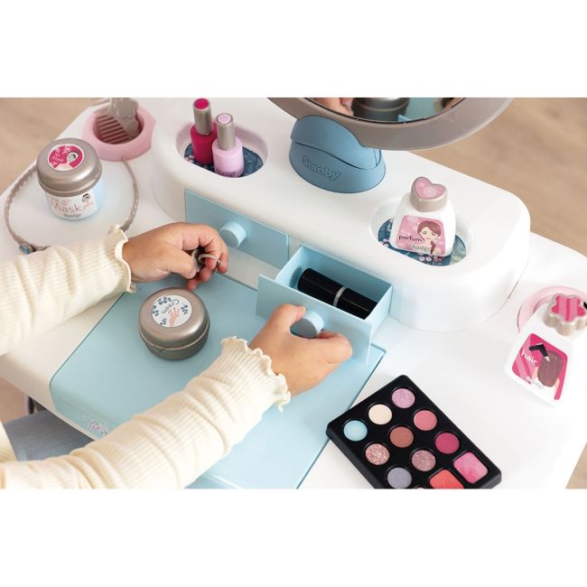 Salon de infrumusetare smoby my beauty dressing table cu accesorii hubs7600320249
