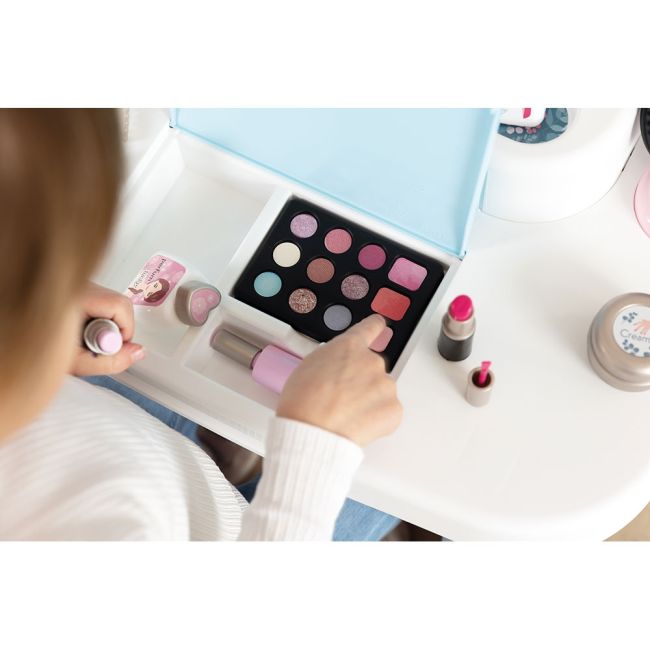 Salon de infrumusetare smoby my beauty dressing table cu accesorii hubs7600320249