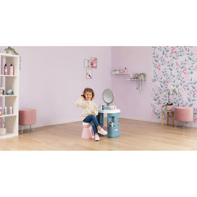 Salon de infrumusetare smoby my beauty dressing table cu accesorii hubs7600320249