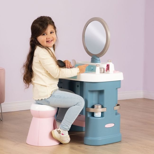 Salon de infrumusetare smoby my beauty dressing table cu accesorii hubs7600320249