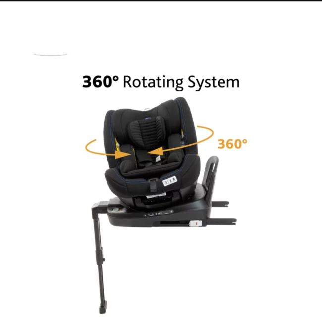 Scaun auto copii Chicco Seat3Fit I-Size Air, 40-125cm, Black Air (Negru), 40-125cm, nastere-7ani CHC7987972-8_BLACK AIR