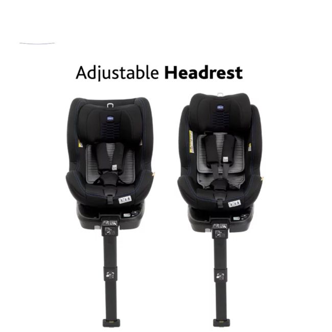 Scaun auto copii Chicco Seat3Fit I-Size Air, 40-125cm, Black Air (Negru), 40-125cm, nastere-7ani CHC7987972-8_BLACK AIR