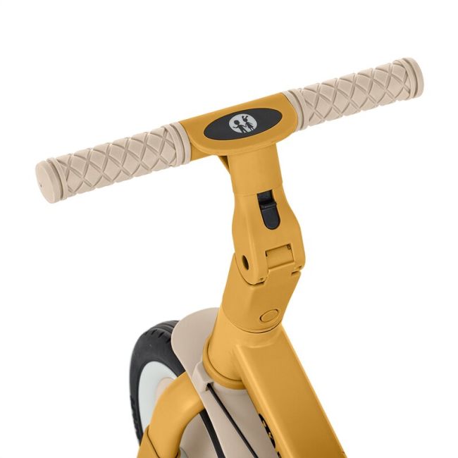 Tricicleta, Petite&Mars, Turbo, 5 in 1, Multifunctionala, Vehicul de impins, Bicicleta cu/fara pedale, Cu maner detasabil, Roti din cauciuc, Pana la 25 kg, 1.5-5 ani, Ocru BYN613814
