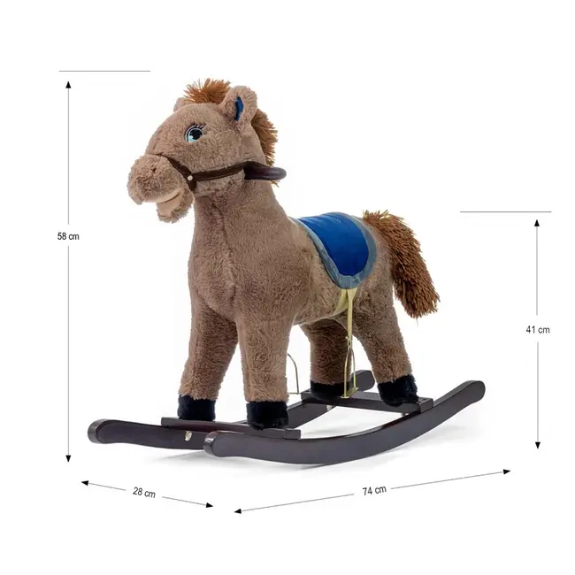 Calut balansoar din lemn, Latek Coffee EKDmm5447