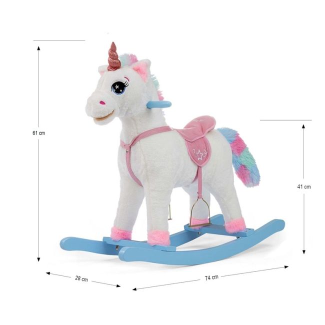Calut balansoar din lemn, Latek Unicorn EKDmm5449