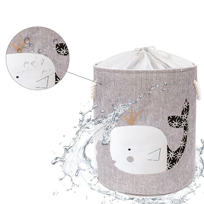 Cos Pliabil Pentru Depozitare Jucarii cu Snur pentru Inchidere, PREMIUM XL, 63 l, Impermeabil, SIPO, Balena EKDXB01