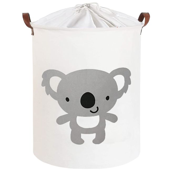 Cos Pliabil Pentru Jucarii, Rufe, Bumbac Canvas, Impermeabil, SIPO, 35x42 cm, Bumbac, 43l, Koala EKDBT026