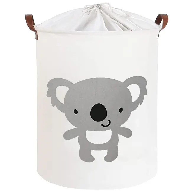 Cos Pliabil Pentru Jucarii, Rufe, Bumbac Canvas, Impermeabil, SIPO, 35x42 cm, Bumbac, 43l, Koala EKDBT026