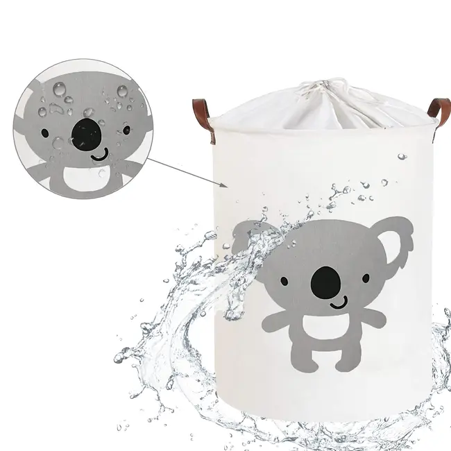 Cos Pliabil Pentru Jucarii, Rufe, Bumbac Canvas, Impermeabil, SIPO, 35x42 cm, Bumbac, 43l, Koala EKDBT026