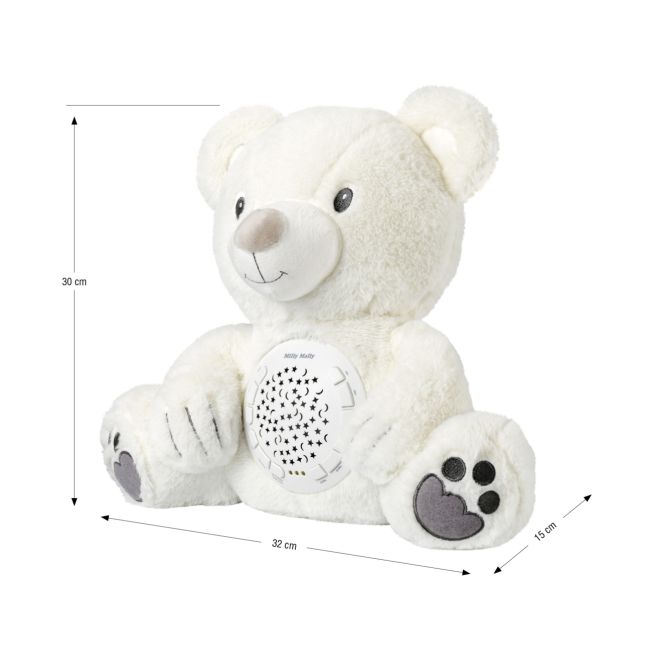 Jucarie Milly Bear, O poveste de noapte cu muzica si lumini EKDmm5656