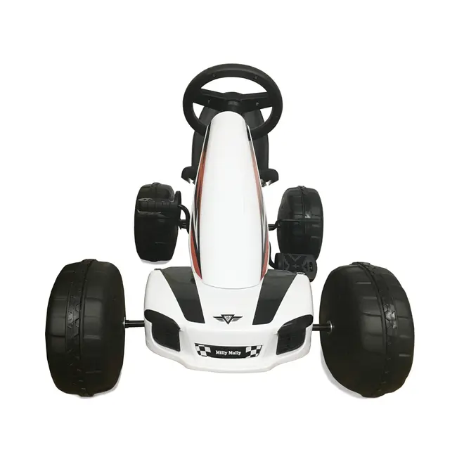 Kart cu pedale robust si distractiv, +3 ani, Viper White EKDmm3129