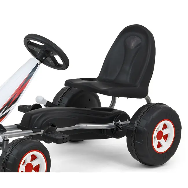 Kart cu pedale robust si distractiv, +3 ani, Viper White EKDmm3129