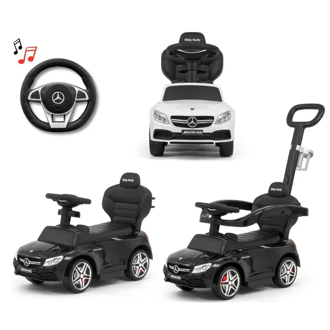 Masinuta copii 3 in 1 Mercedes AMG C63 Black EKDm5115