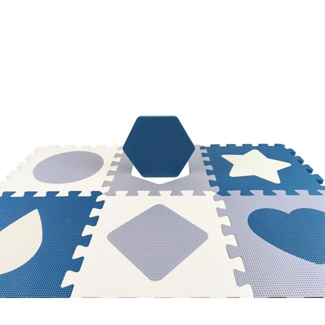 Puzzle din spuma, Jolly 3, 25 piese, 118,5 x 118,5 cm, Blue EKDmm5615