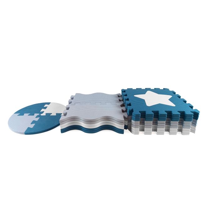 Puzzle din spuma, Jolly 3, 25 piese, 118,5 x 118,5 cm, Blue EKDmm5615
