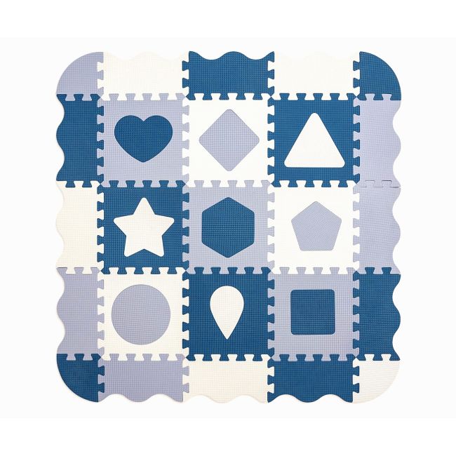 Puzzle din spuma, Jolly 3, 25 piese, 118,5 x 118,5 cm, Blue EKDmm5615