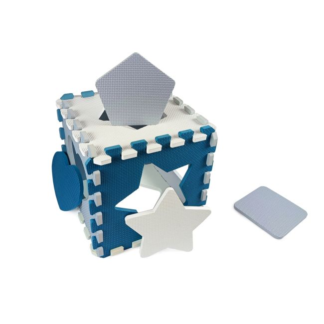Puzzle din spuma, Jolly 3, 25 piese, 118,5 x 118,5 cm, Blue EKDmm5615