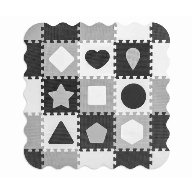 Puzzle din spuma, Jolly 3, 25 piese, 118,5 x 118,5 cm, Grey EKDmm5613