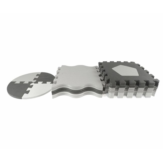 Puzzle din spuma, Jolly 3, 25 piese, 118,5 x 118,5 cm, Grey EKDmm5613